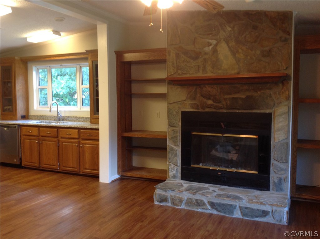 1038 Morning Star Road Appomattox, VA 24522 - Photo 6 of 22 a living room with furniture and a fireplace