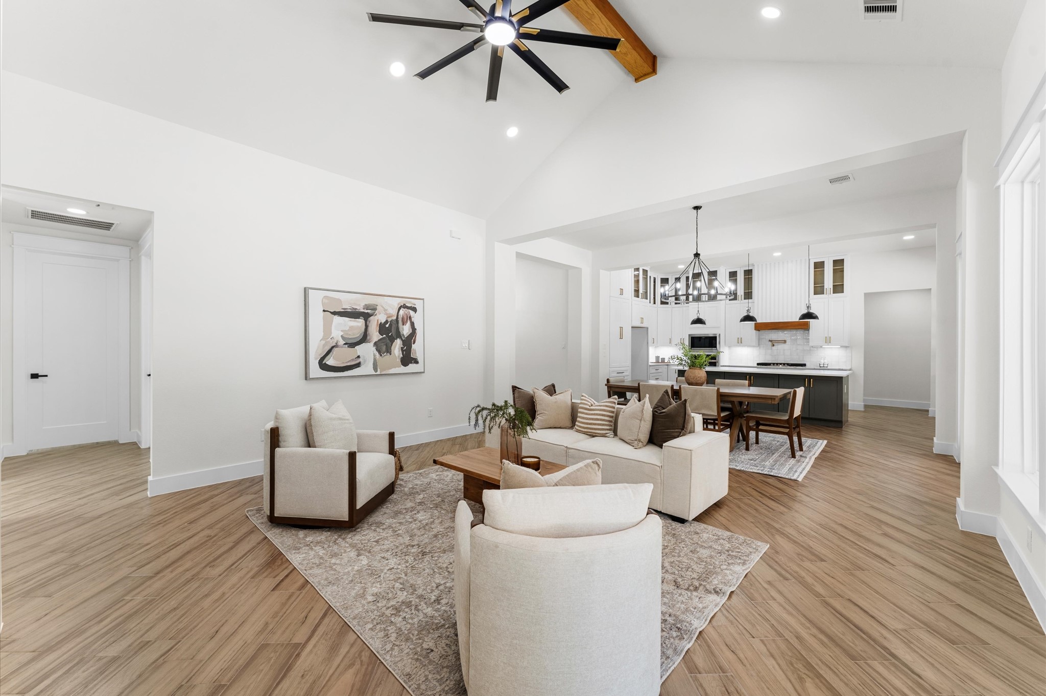 118 Ranger Road Huntsville, TX 77340 - Photo 11 of 49 a living room with furniture and a wooden floor
