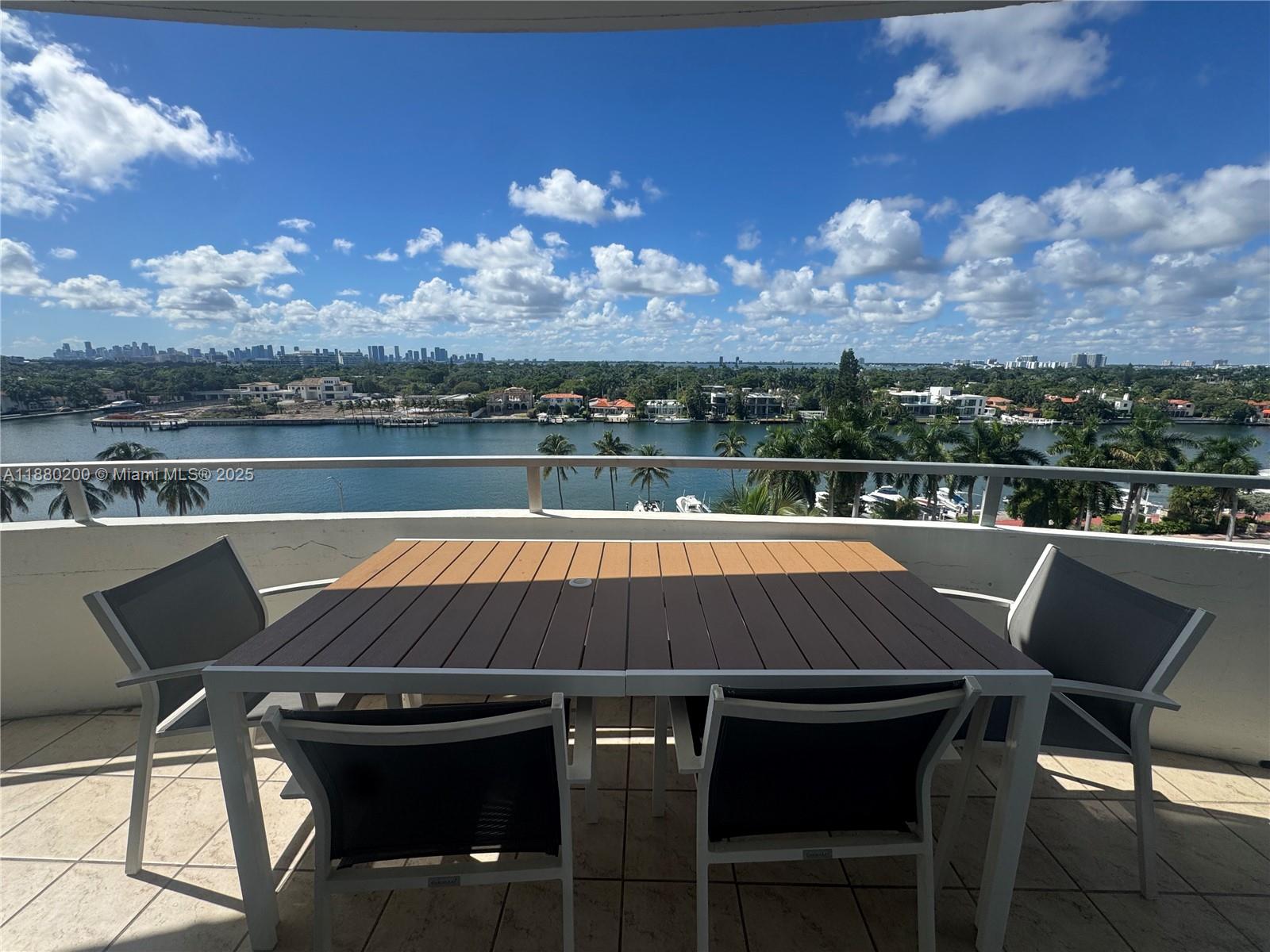 5151 Collins Avenue, Unit 923 Miami Beach, FL 33140 - Photo 17 of 32 a view of swimming pool with outdoor seating and city view