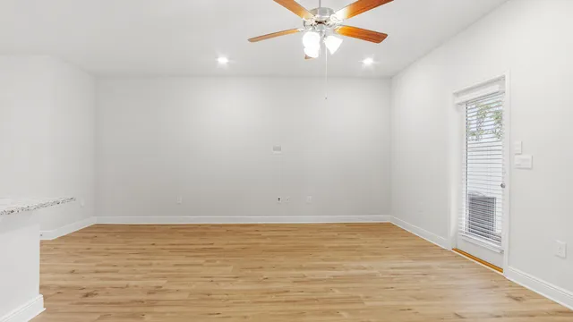 wooden floor in an empty room