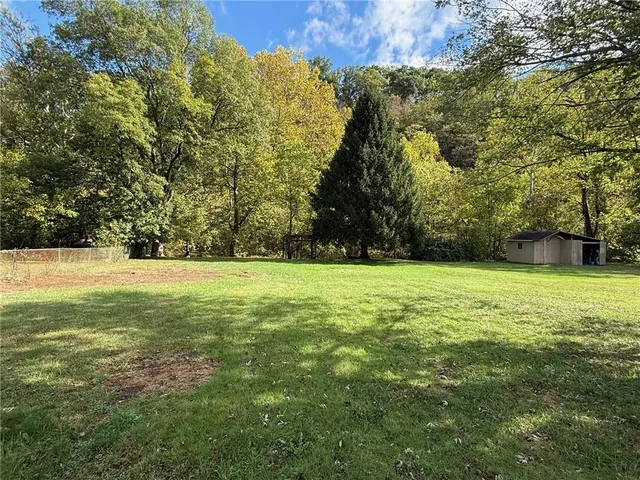a view of outdoor space with garden