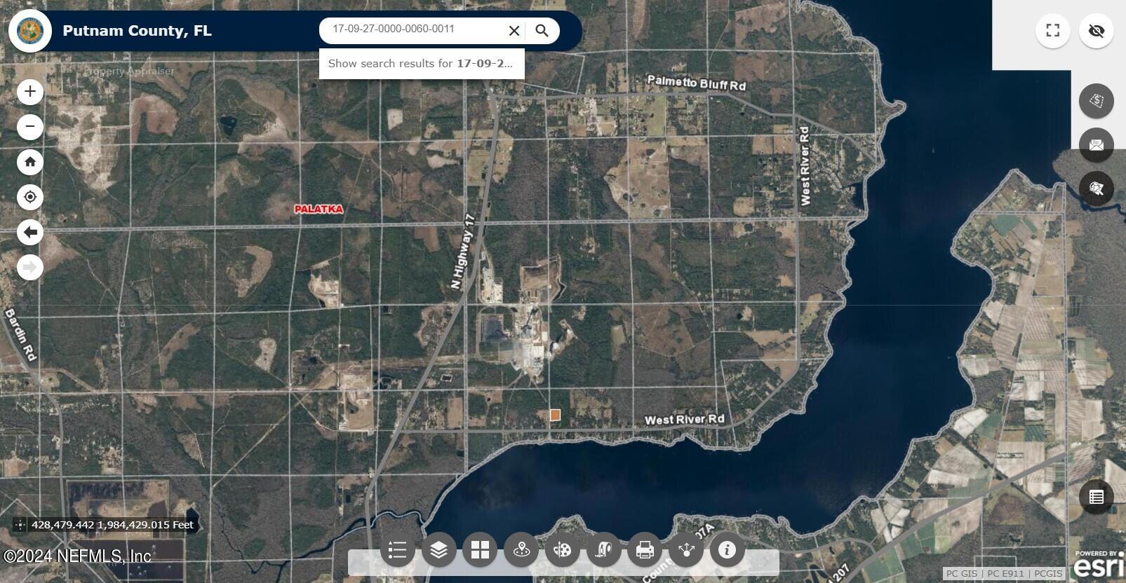 280 West River Road Palatka, FL 32177 - Photo 34 of 39 WRiverRd-DOQMap