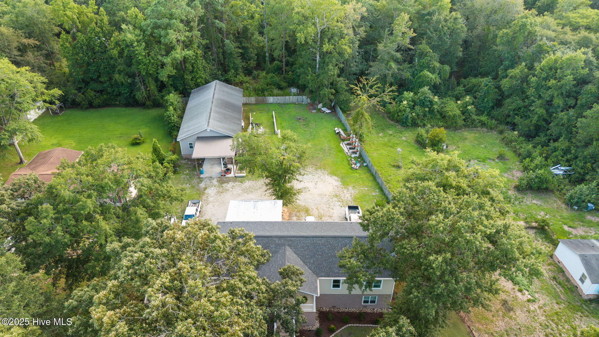 425 Sand Ridge Road New Bern, NC 28560 - Photo 51 of 53 Aerial Showing Garage & Workshop
