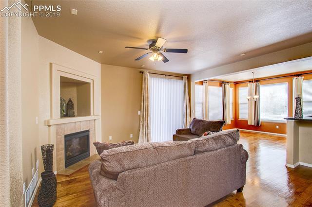2384 Cinnabar Road Colorado Springs, CO 80921 - Photo 7 of 28 Living room with gas fireplace.