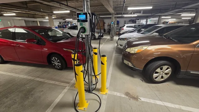 a view of car garage