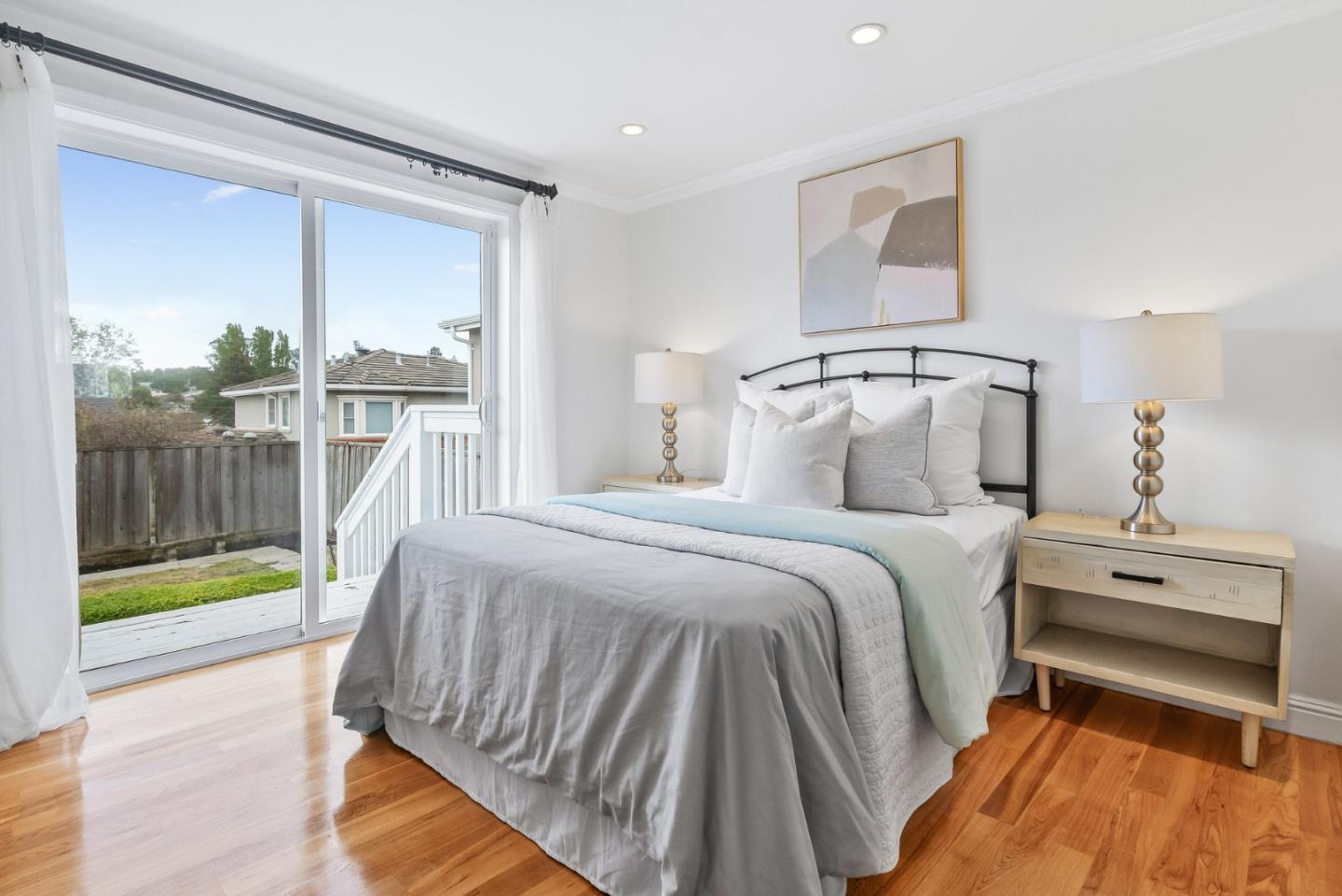 511 Bayview Avenue Millbrae, CA 94030 - Photo 19 of 36 a bedroom with a bed and a large window