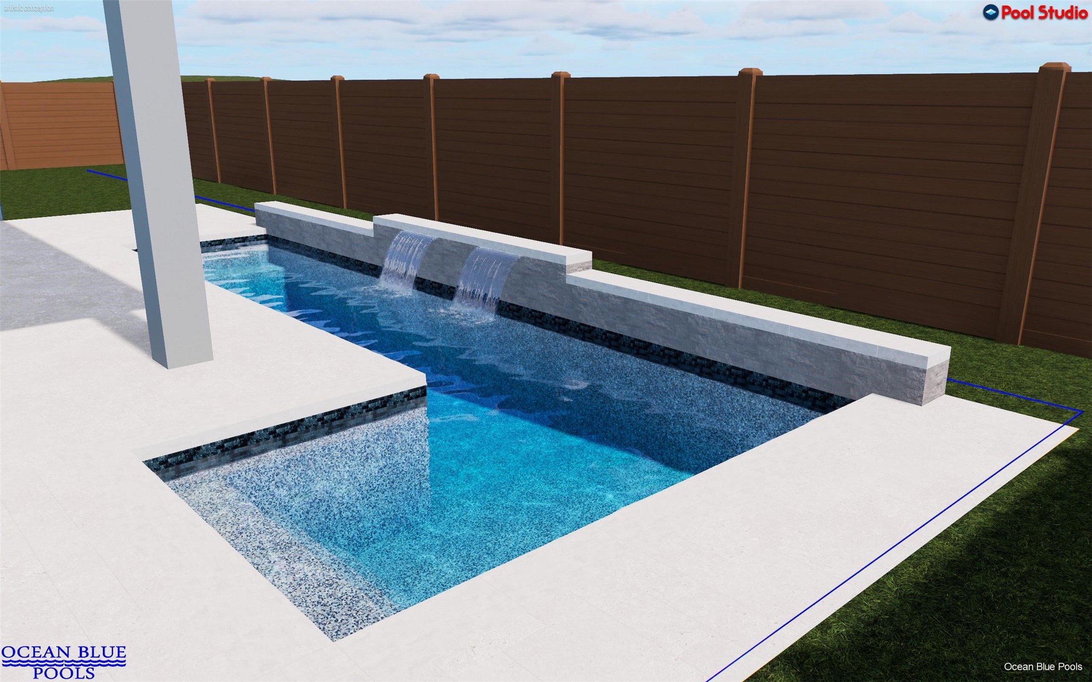 511 Graceland Street Houston, TX 77009 - Photo 41 of 45 Suggestion for future pool design. (This is a rendering. Pool not included)