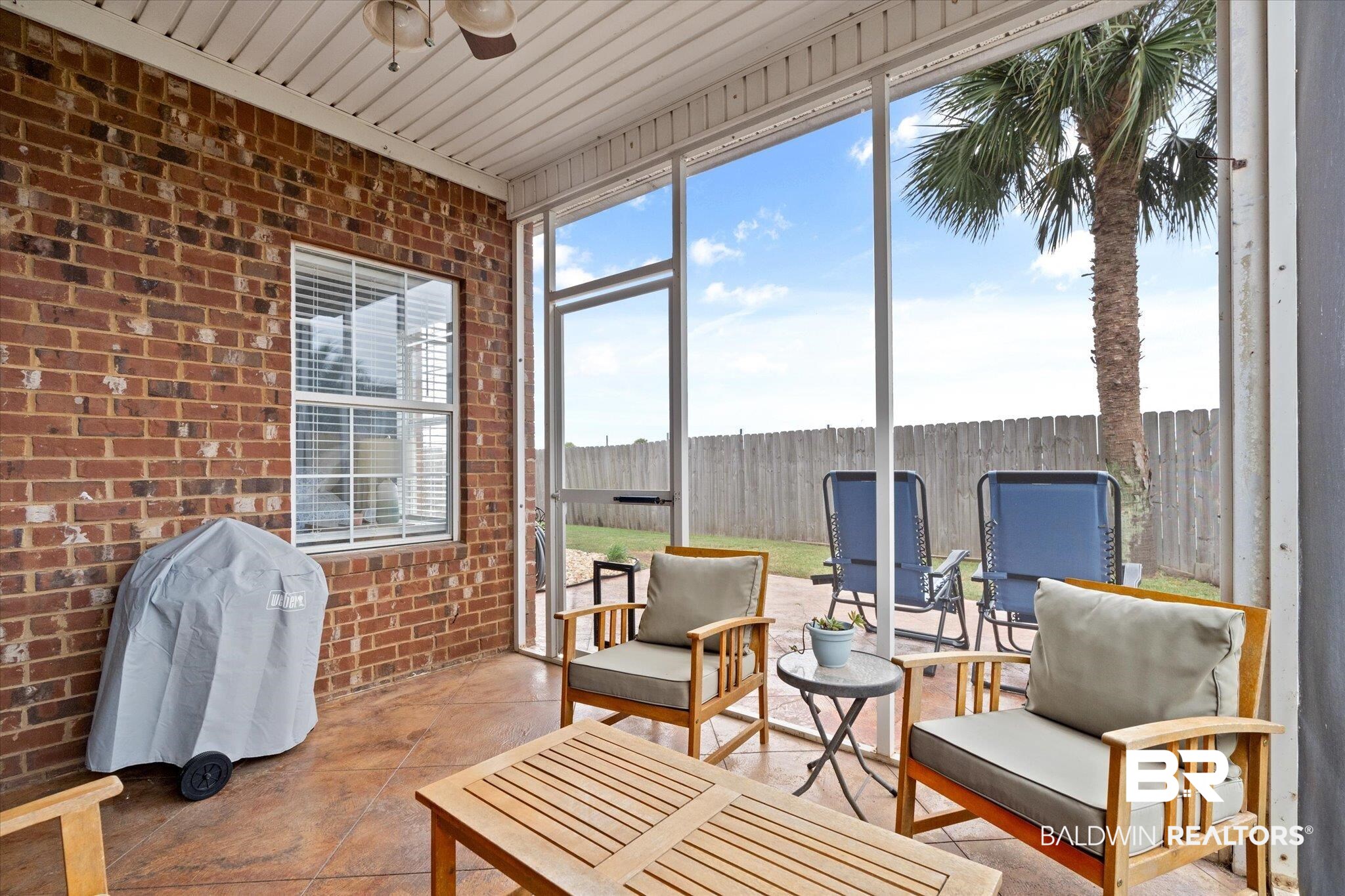 3876 Emerille Drive Foley, AL 36535 - Photo 26 of 31 Sunroom featuring ceiling fan and wood ceiling