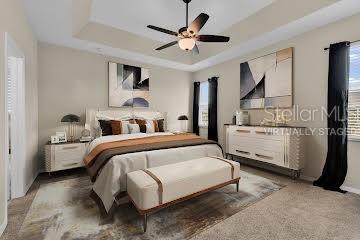 25409 Durango Court Punta Gorda, FL 33955 - Photo 24 of 46 a bedroom with a bed and a view of kitchen