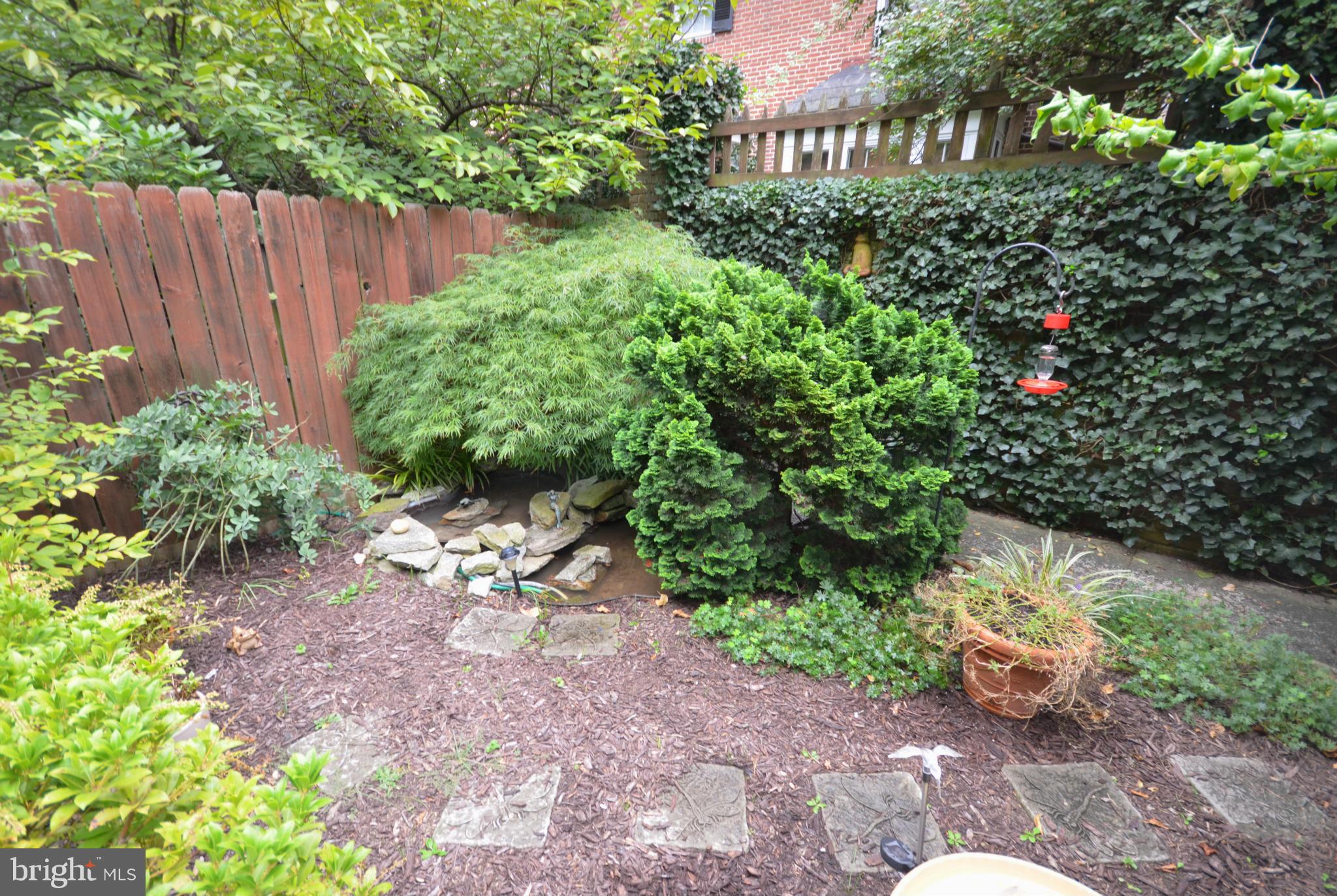 4314 Roland Avenue Baltimore, MD 21210 - Photo 27 of 30 Garden with Fish Pond