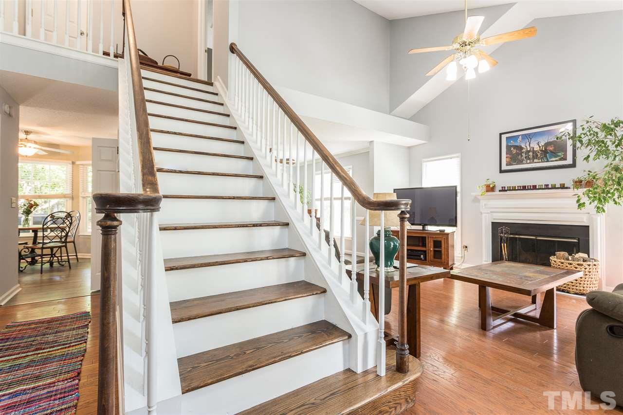 3549 Dechart Lane Raleigh, NC 27616 - Photo 4 of 26 a view of entryway and hall with wooden floor