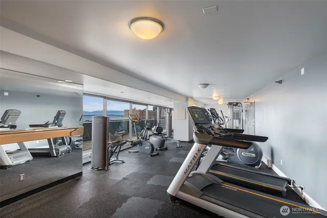 a view of a room with music instruments