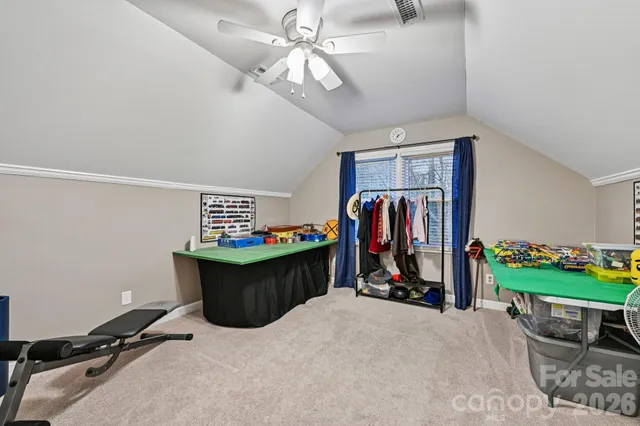 a room with furniture and a window