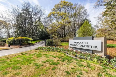 a view of outdoor space with sign board