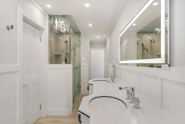 a view of an ocean and beach