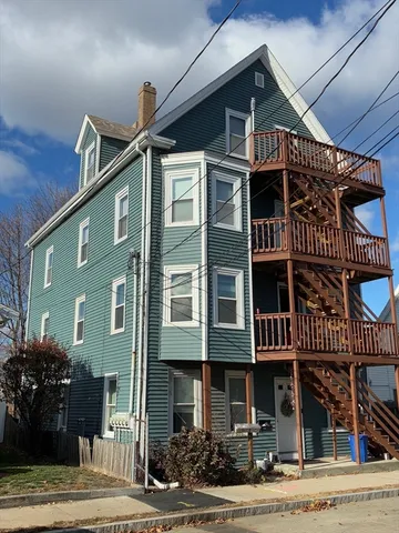 a front view of a building