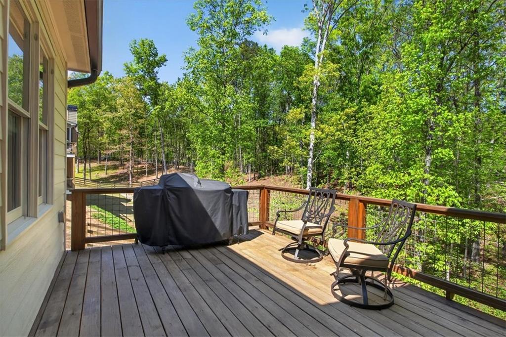 122 Brookfield Court White, GA 30184 - Photo 54 of 63 a view of balcony with furniture and wooden deck