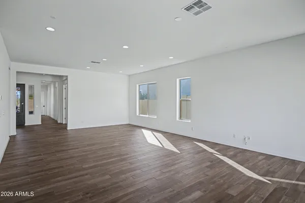 wooden floor in a gallery