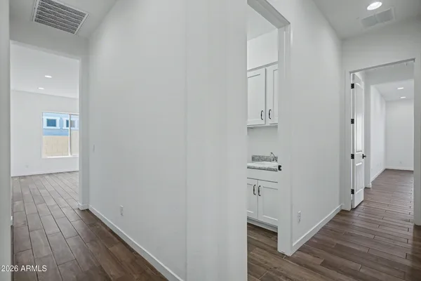 a view of an empty room