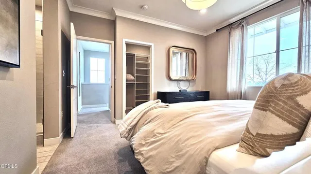 a close view of closet