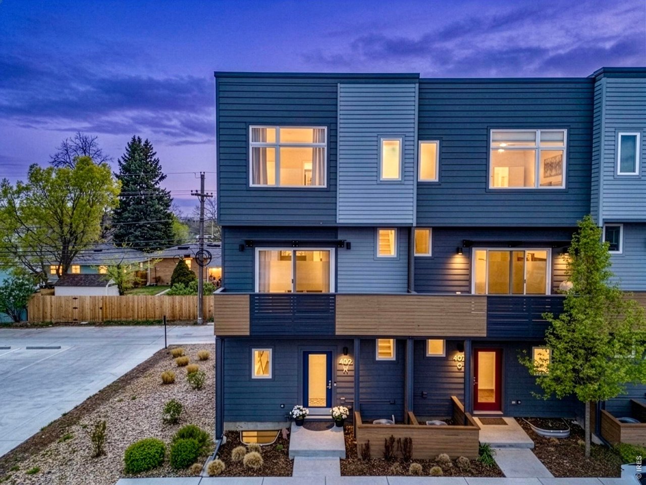 Quiet and private end unit townhome in Baseline condos steps from all of your favorite shops and restaurants that Old Town Lafayette has to offer