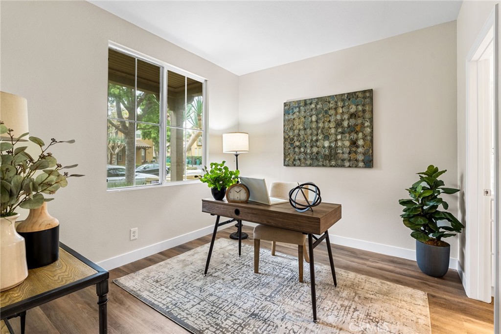 61 Stepping Stone Irvine, CA 92603 - Photo 20 of 24 a view of a workspace with furniture
