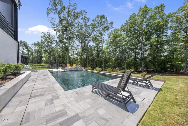 a view of an outdoor space with seating