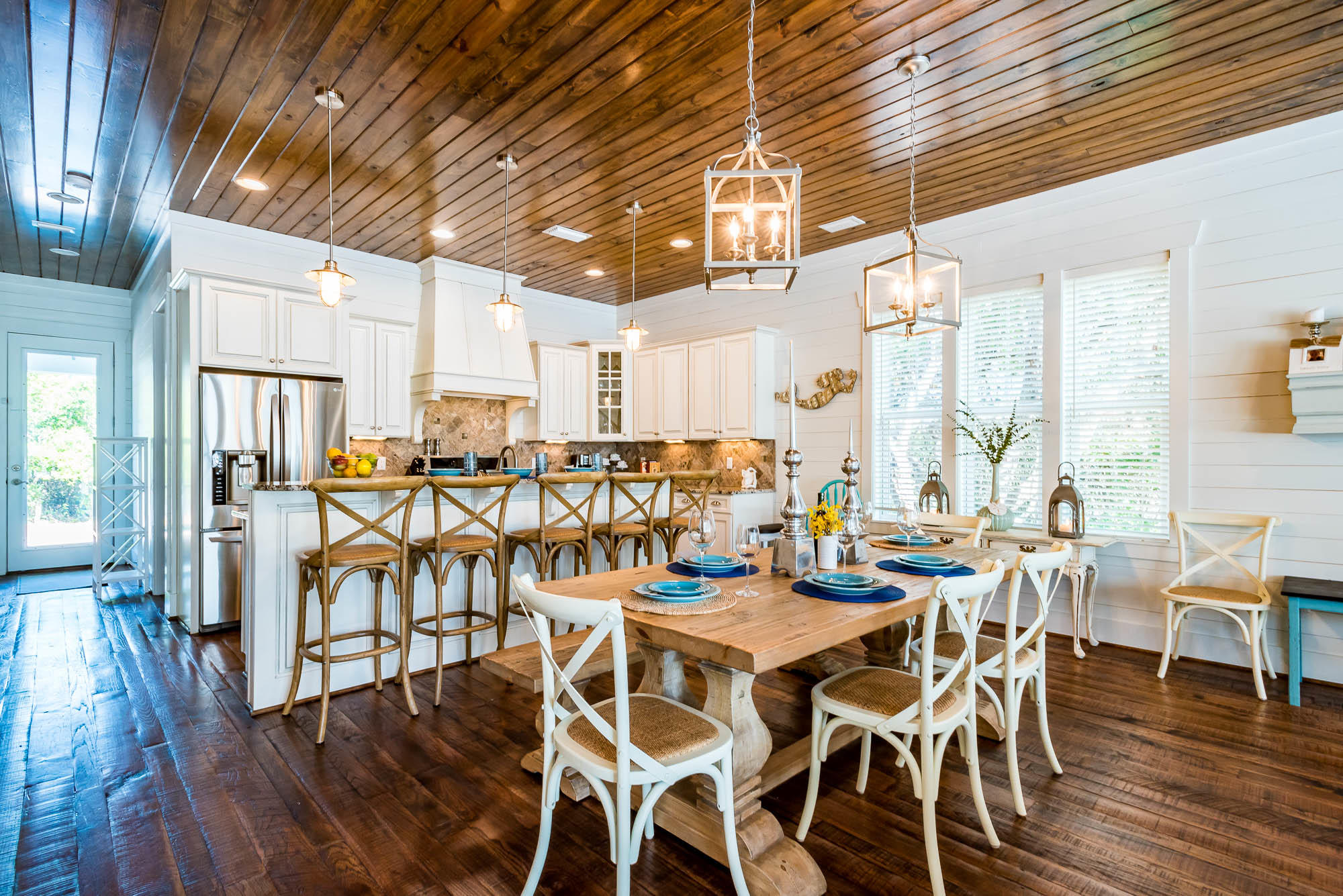 110 Gulf Point Road Santa Rosa Beach, FL 32459 - Photo 11 of 39 a view of a dining room with furniture window and wooden floor
