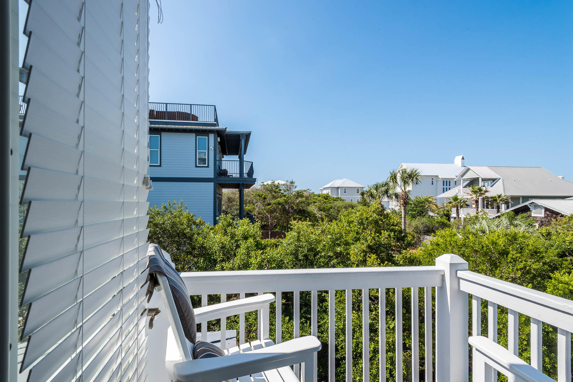 110 Gulf Point Road Santa Rosa Beach, FL 32459 - Photo 23 of 39 a view of a balcony with wooden floor