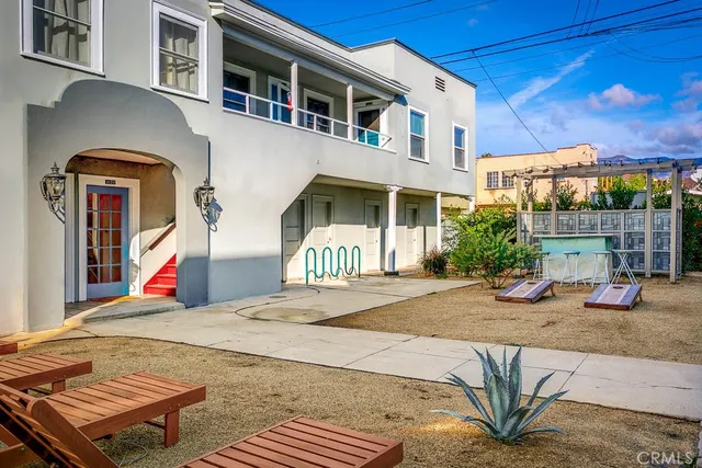 a view of outdoor space yard deck patio and outdoor seating