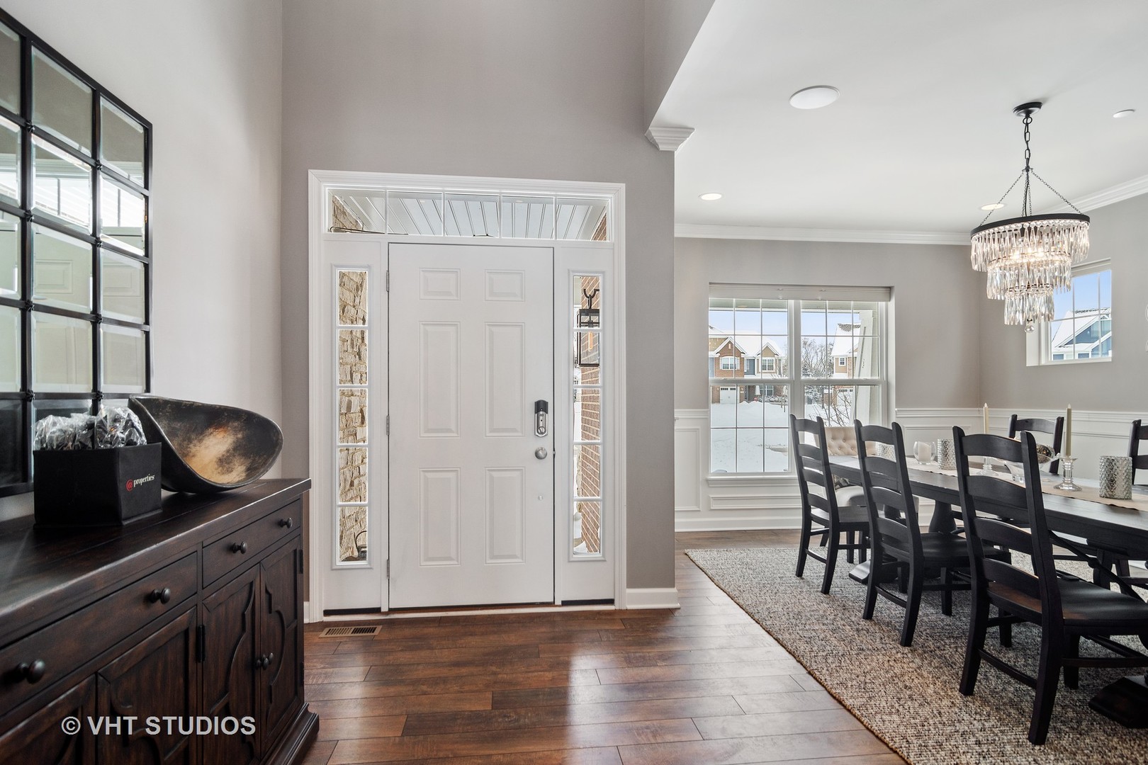3577 Harold Circle Hoffman Estates, IL 60192 - Photo 3 of 32 a view of a dining room with furniture window and wooden floor