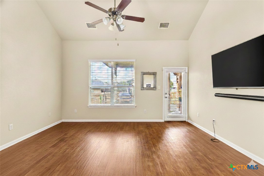 2909 Oak Branch Ridge New Braunfels, TX 78130 - Photo 11 of 39 Home is vacant now, tv and speaker do not come with the house, but the wall mount is still there