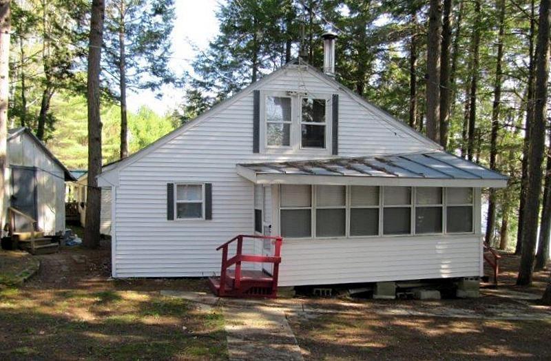 268 Pond Road Mercer, ME 04957 - Photo 17 of 32 Exterior of camp. Note the...