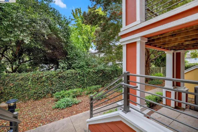 a view of balcony with an outdoor space
