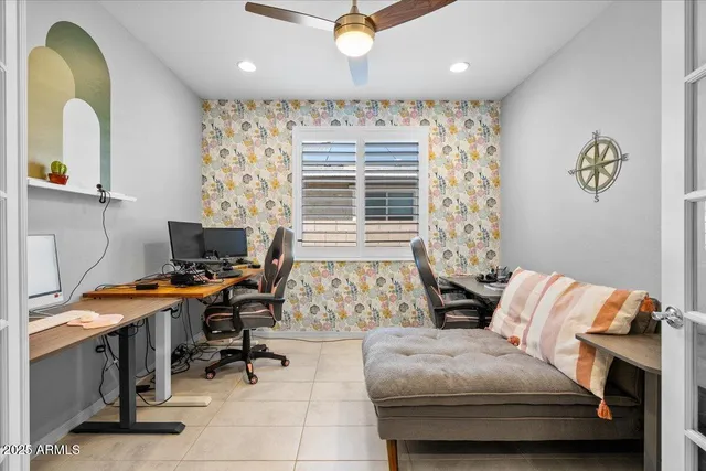 a view of a backyard with plants