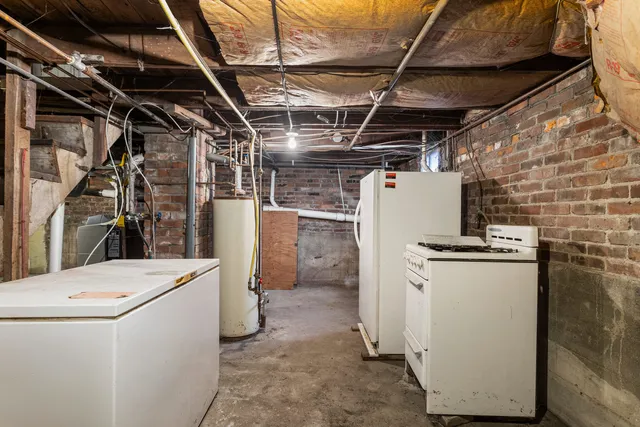 a view of storage and utility room