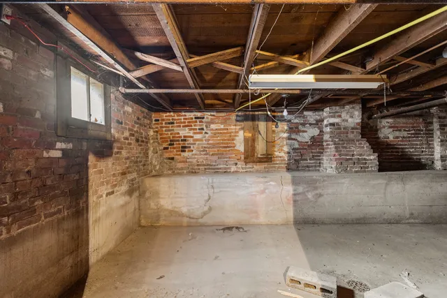 a view of storage and utility room