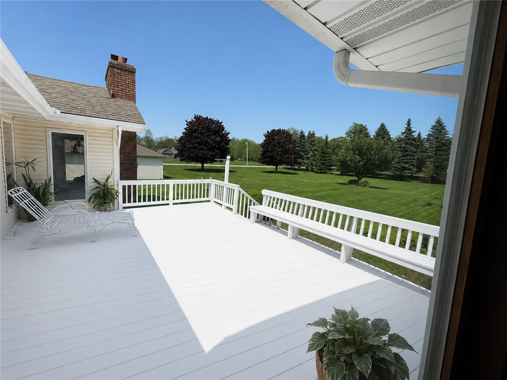 4739 South Ayers Road Newstead, NY 14001 - Photo 11 of 50 huge back deck this picture is virtually staged