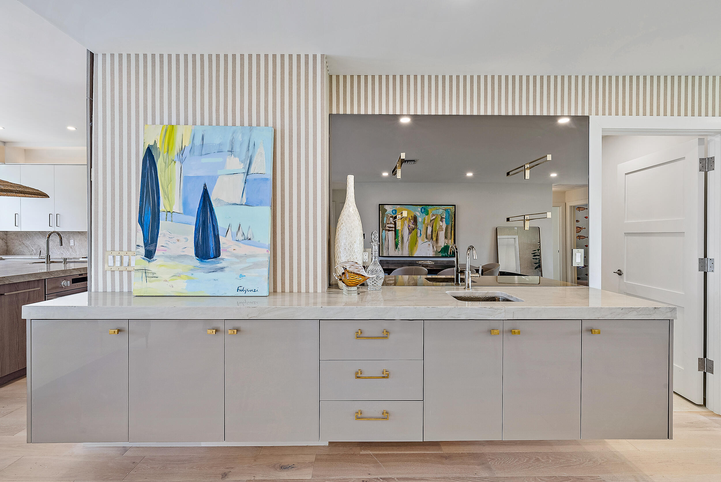 310 Edmor Road West Palm Beach, FL 33405 - Photo 7 of 32 a bathroom with a double vanity sink and a mirror