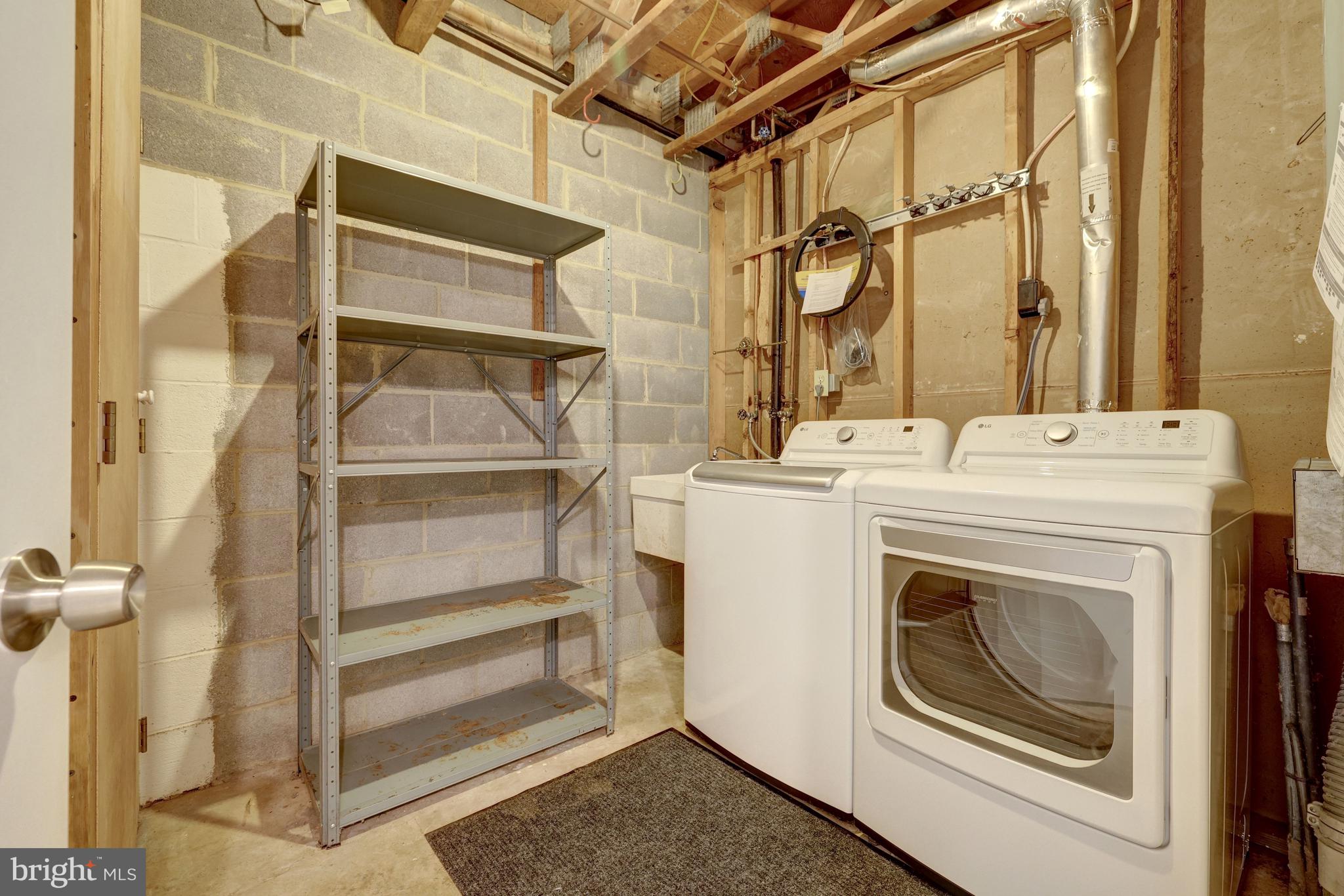 2120 Golf Course Drive Reston, VA 20191 - Photo 43 of 63 Lower-level laundry room with new washer and dryer