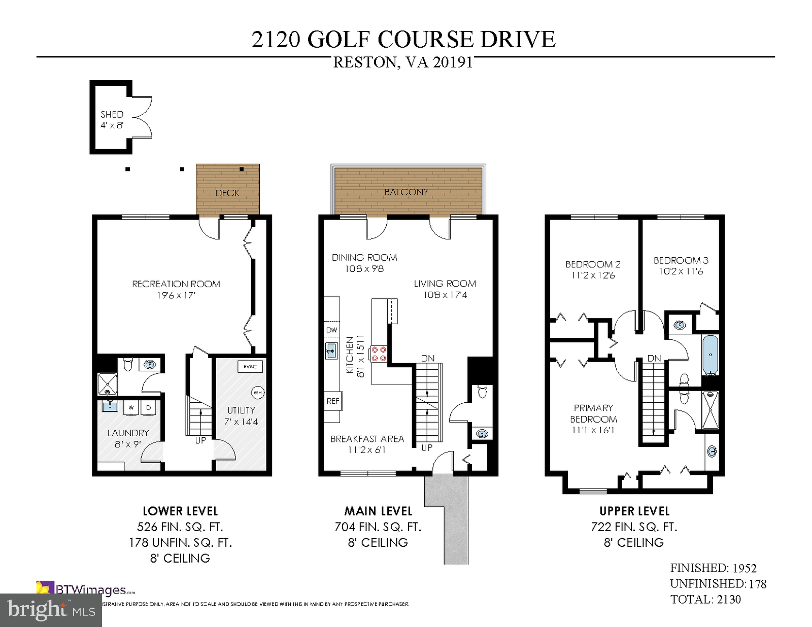 2120 Golf Course Drive Reston, VA 20191 - Photo 63 of 63 Floor Plan