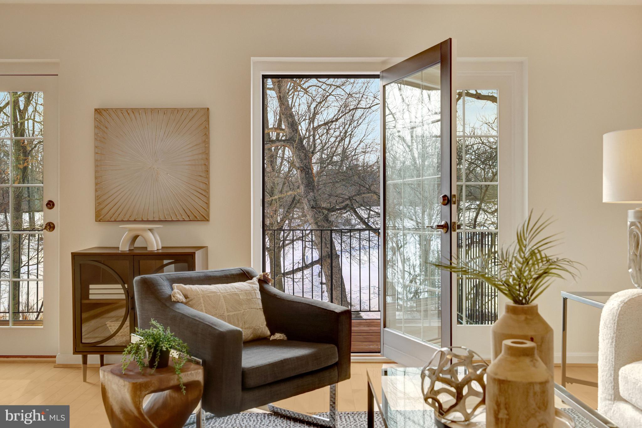 2120 Golf Course Drive Reston, VA 20191 - Photo 7 of 63 French doors open to the main level deck.