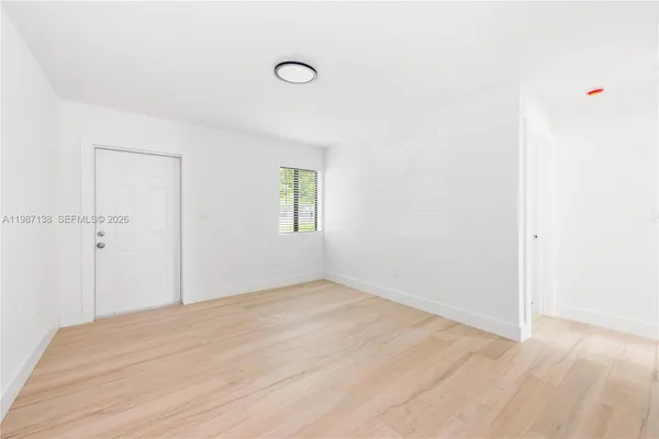 a view of an empty room