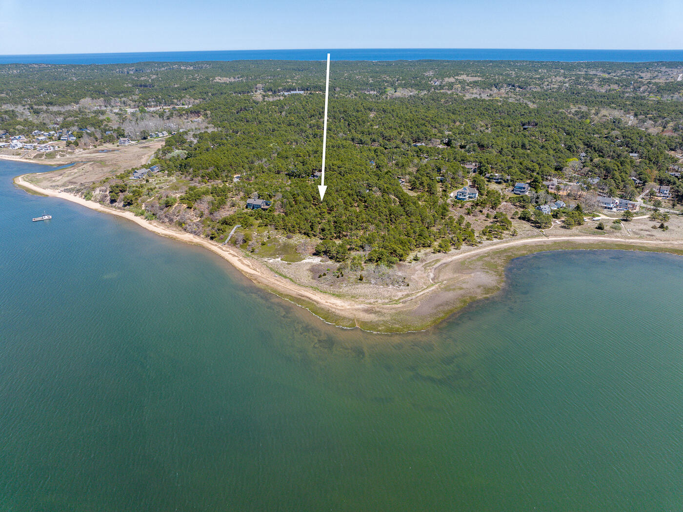 65 Belding Way Wellfleet, MA 02667 - Photo 3 of 8 a view of a lake from a balcony