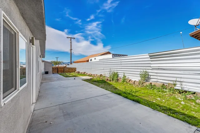 a view of a pathway of a building