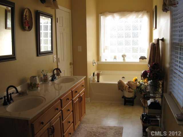 3601 Haigler Road Monroe, NC 28110 - Photo 10 of 14 a bathroom with 2 sink tub and a mirror