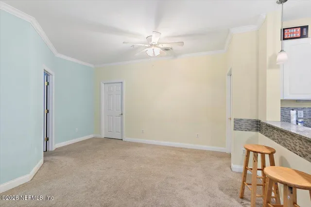 a view of kitchen and dining room