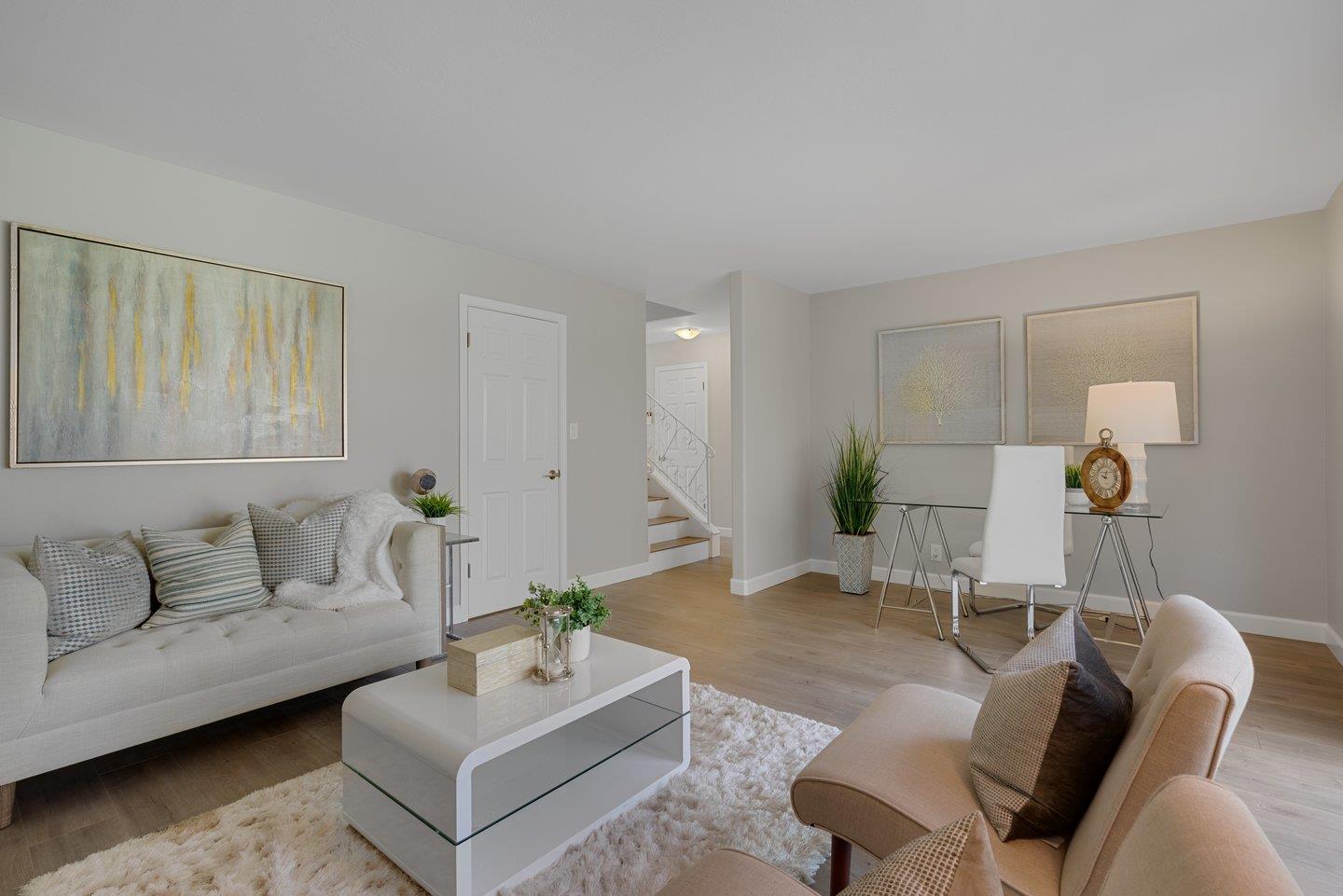 2425 Whitethorne Drive San Jose, CA 95128 - Photo 22 of 48 a living room with furniture and wooden floor