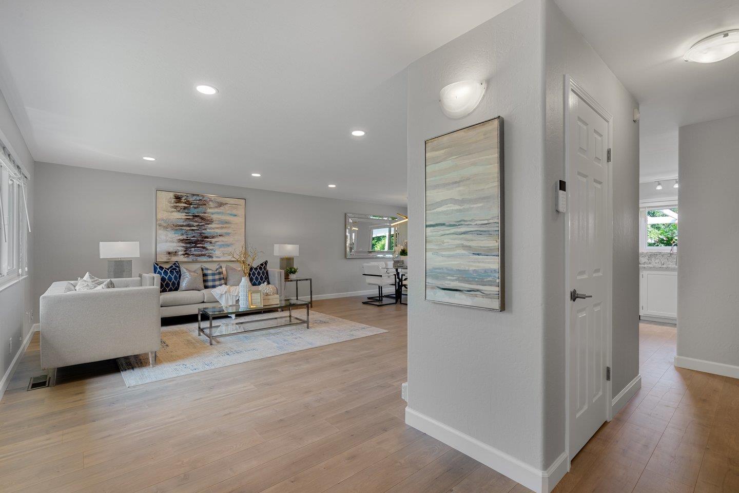 2425 Whitethorne Drive San Jose, CA 95128 - Photo 6 of 48 a living room with furniture and a wooden floor
