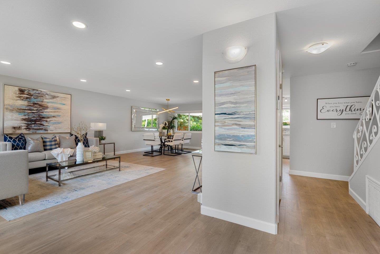 2425 Whitethorne Drive San Jose, CA 95128 - Photo 8 of 48 a living room with furniture and a wooden floor